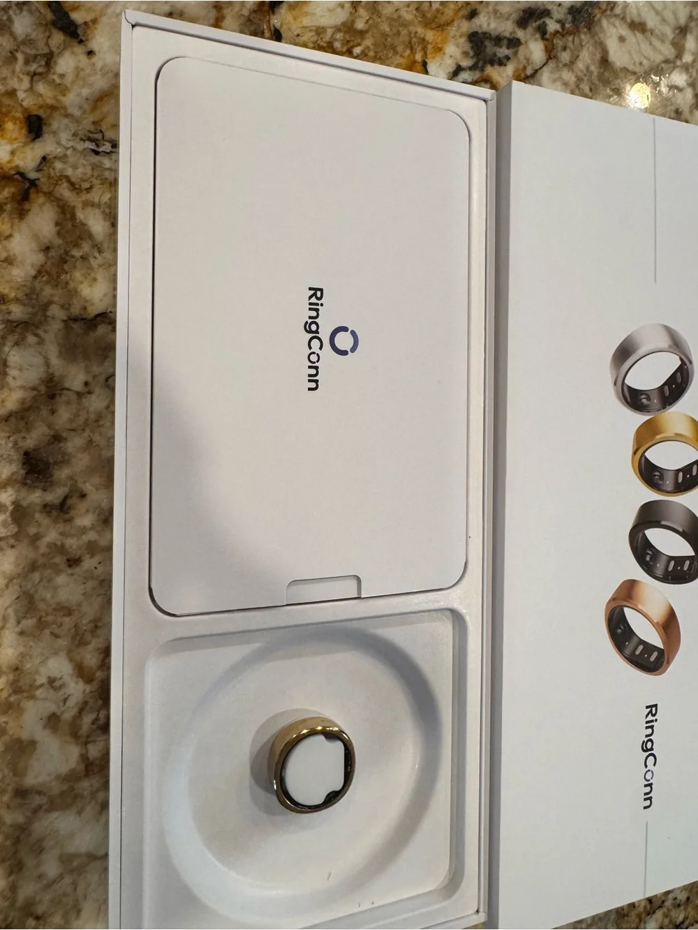 RingConn Gen 2 Smart Ring Gold - Size 8